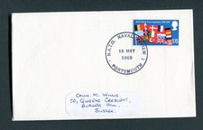 1969 NATO Naval Review Portsmouth Cover. Flags, Navy