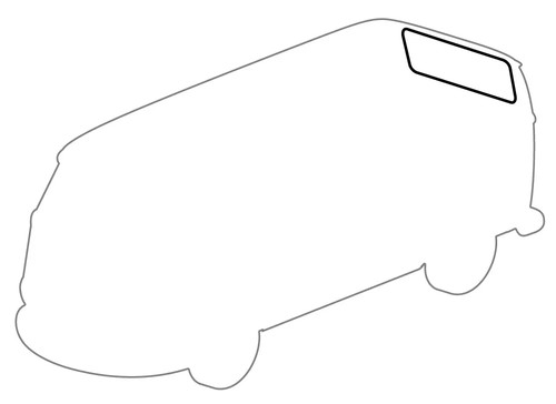 Rear window seal - rear,