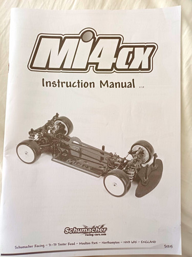 Schumacher mi4cx instruction - schumacher,