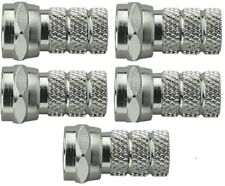 5 x F Plug Connectors 4mm for