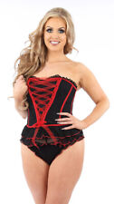 Ladies Black/Red Basque &
