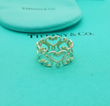 Tiffany & Co. Silver Paloma Picasso Venezia Goldoni Heart Ring P1/2UK, 8US, 57EU