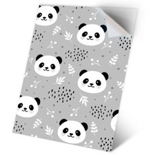 1 x Vinyl Sticker A2 - BW - Cute Baby Panda Bear #35593