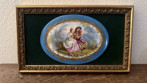 Antique hand painted porcelain - antique,
