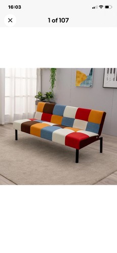 Seater fabirc sofa bed - bed, click