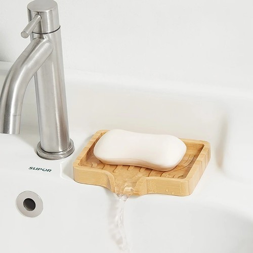 Bamboo wooden soap dish - bamboo,