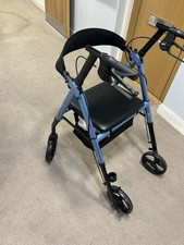 Ice Blue 4 Wheeled Walker with