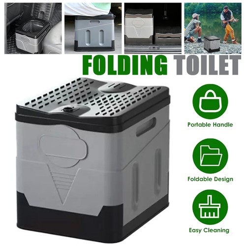 Collapsible camping toilet - collapsible,