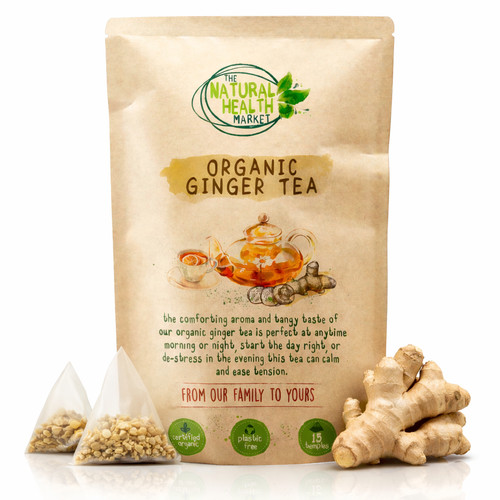 Organic ginger tea bags - ginger,