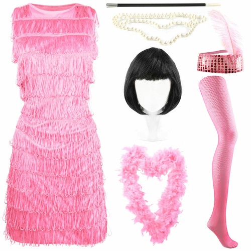 Ladies pink flapper - ladies, 1920’s