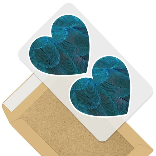 Heart stickers cm - x, 10