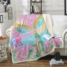 HAVOP Mermaid Blanket Throw