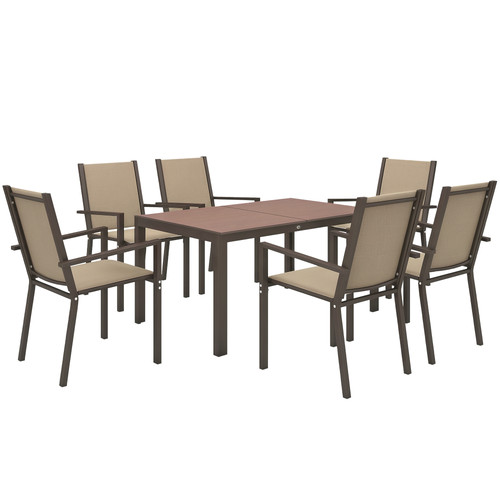 Outsunny garden dining - set, for