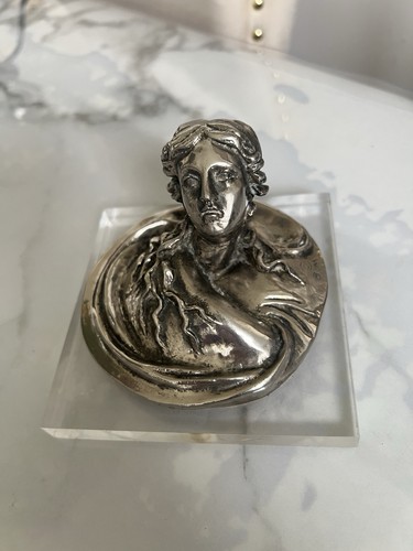 Antique art nouveau plaque - art,