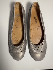 Gabor Hovercraft Women’s Metallic Flat Shoes Size 5.5 UK