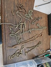 Joblot Pocket Watch Chains Spares And Repairs Etc Some Good