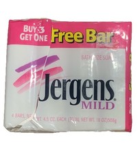 Jergens Mild Bar Soap 4 Bars