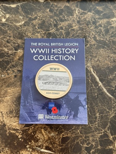 A34 comet service medal wwii - a34,