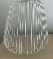 Metal Wire Cage Lampshade Cream Heavy Wire Hollow Retro Ceiling Light Shade