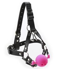 3 Color Silicon Ball Gag Restraint Dungeon Fancy Party Wear Nose Hook Head Hood