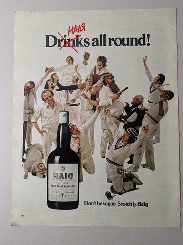 Haig whisky cricket - haig,