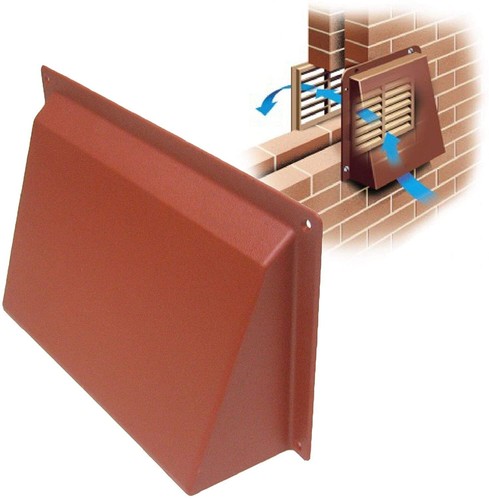 External airbrick draught - airbrick, cowl