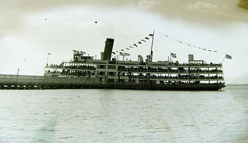 Old ferry boat - 2-, antique
