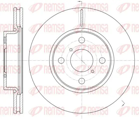 Brake disc front axle - disc,