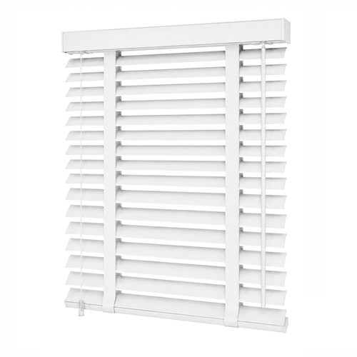 Faux wood venetian blinds 50mm - wood,