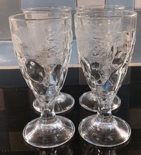 Arcoroc French Goblets/Glasses Set of 4 In A Fruit Design