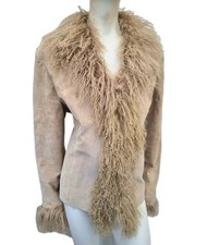 Real Mongolian Fur Real Suede