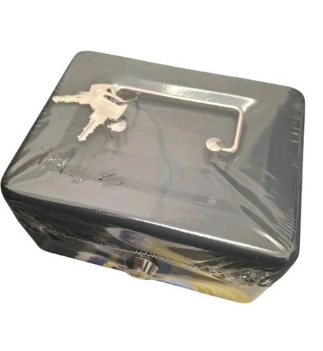 Metal cash box money - metal, bank