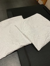 DUNELM Mandalay White Cushion