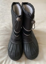 Mens Waterproof Apres Ski Boots Thermal Fur Snow Boots UK 10 Very Good Condition