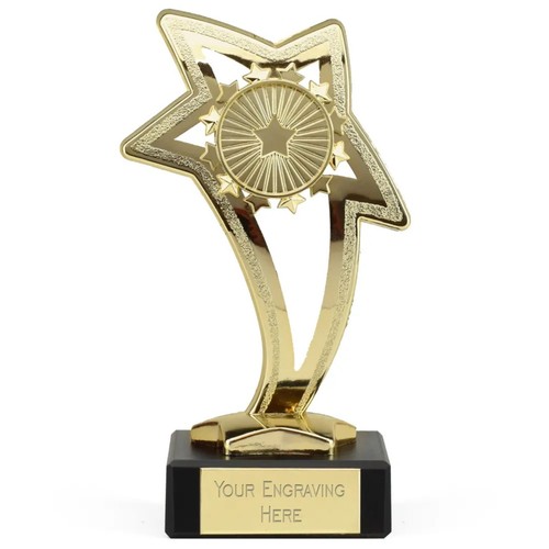 Curve star trophy award - star,