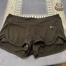 Nike Running Dri-Fit Black Shorts Size Medium Brief Lined Core Flex Elevated 3"
