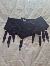 8 Strap High Waisted Black