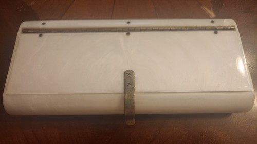 Vintage white pearl lucite - vintage,