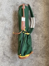 New MacKenzie Golf Bag 8” Nylon Mac 2 Pocket Green Yellow Straight Down Clothing