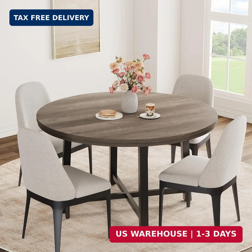 Round grey dining - 47",