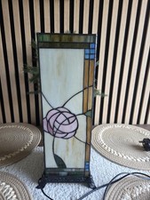Tiffany Mackintosh Style Square Table Lamp 46.5cm UK Plug