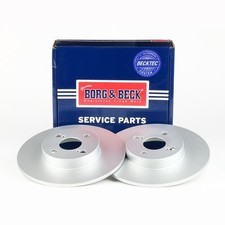 2x Rear Solid Brake Discs For
