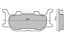 Pair brake pads FRONT YAMAHA
