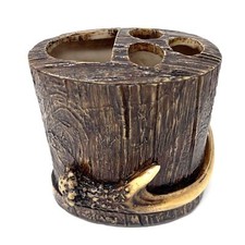 Wooden Toothbrush Holder with