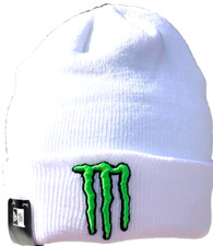 M White Cuffed Beanie Winter