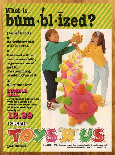 1993 bumble ball toys us - 1993, r