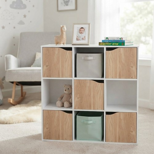 Wooden cube bookcase shelves - bookcase,