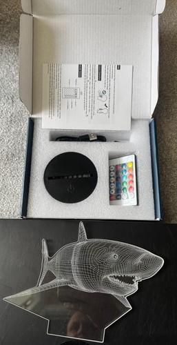 Illusion shark led night - led,