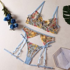 Sexy Floral Embroidered Lace
