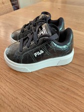 Fila  Infant Girls Size infant 4Black Patent Trainers